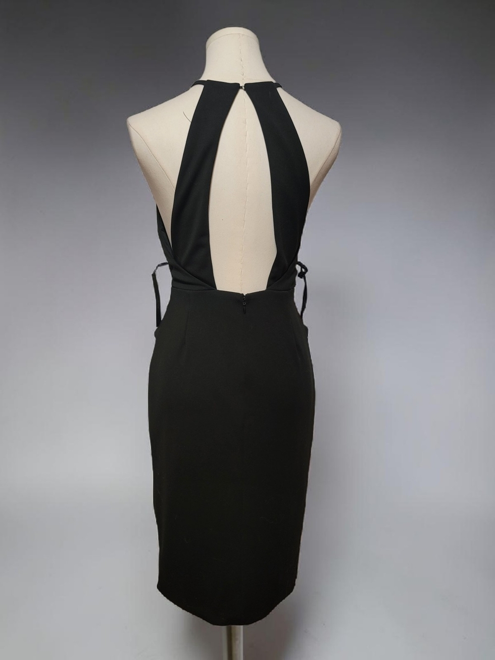 LULUS - XS Women’s Black Halter Open Back Dress - Picture 3 of 13